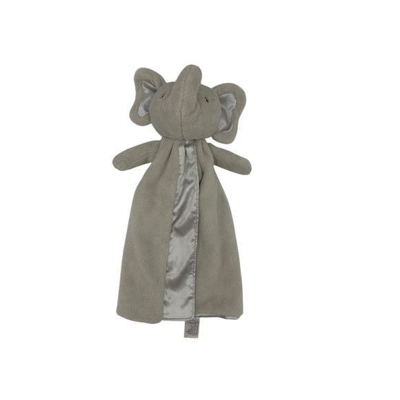 Baby Gund Gray Bubbles Elephant Huggybuddy Security Blanket Lovey‎ Plush Satin - Picture 1 of 7